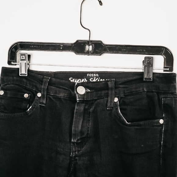 Fossil Super Skinny Black Jeans - Picture 3 of 7